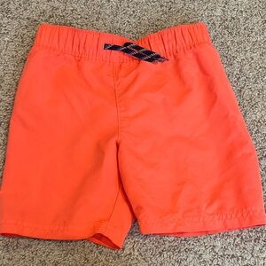 Old navy toddler boys orange swim trunks size 4t